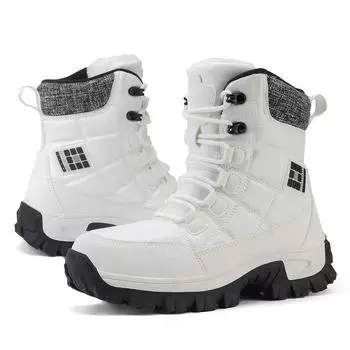 мужские ботинки зимние тапочки теплые мужские туфли водонепроницаемые нескользящие плюшевые кроссовки мужские теннисные туфли ботинки мужские кроссовки зима 2024 36 бежевый