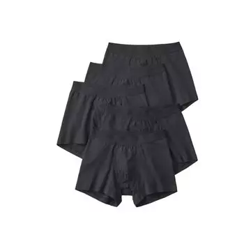 Мужские боксеры-брифы Gunze GM00805 Basic из хлопковой смеси, чёрный