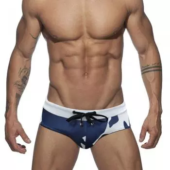 Мужские боксеры для плавания с цветочным принтом и эластичными трусами для плавания для взрослых мужчин на шнурке M жёлтый