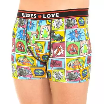 Мужские боксеры из дышащей ткани Comic Model KL10007, Мужские боксеры, Мужские боксеры, Мужское нижнее белье L разноцветные