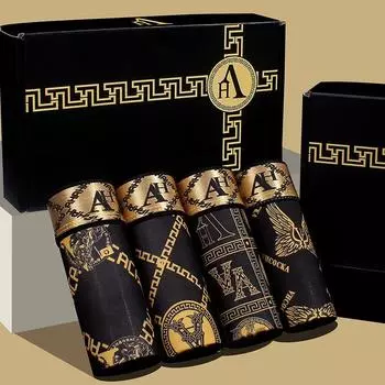 Мужские боксеры-трусы Ice Silk Breathable премиум-класса – летняя коллекция, подарочная коробка XL