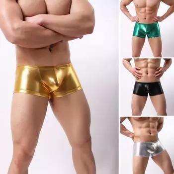 Мужские боксеры U-образные выпуклые дышащие однотонные гладкие поверхности облегающие антисептические эластичные мужские трусы со средней талией для повседневной носки XL чёрный