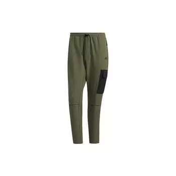 Мужские брюки Adidas Gwall с контрастными карманами, зеленые H23099 XS