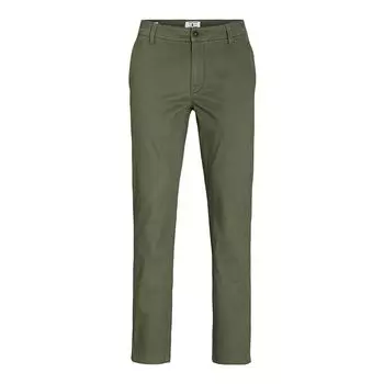 Мужские брюки-чинос цвета хаки JACK & JONES US 31 / 32 хаки