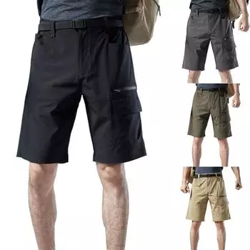 Мужские брюки для отдыха на открытом воздухе, рабочие брюки, быстросохнущие брюки для походов с карманами L