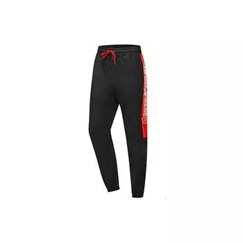 Мужские брюки-джоггеры Li Ning Wade Series с цветным принтом и буквенным принтом, черные AKXP263-1 XL