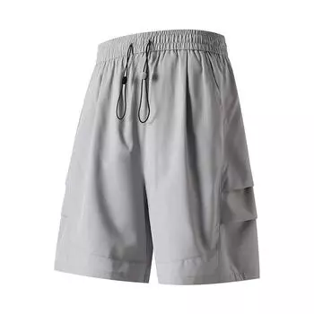 Мужские брюки Five Quarter, повседневные брюки, универсальные свободные брюки больших размеров, летние тонкие повседневные шорты 8XL