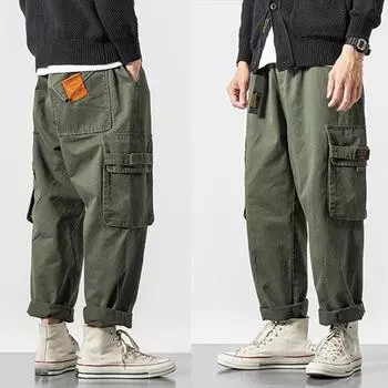 Мужские брюки-карго мужские брюки-карго черные походные роскошные дешевые повседневные брюки большого размера Y2k новые в мешковатом винтажном стиле XXXXXL чёрный