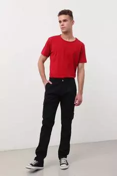 Мужские брюки-карго с карманами Madrid, черные