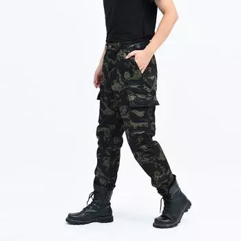 Мужские брюки-карго спортивные, для активного отдыха, водонепроницаемые, большого размера, для походов 165 чёрный