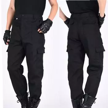 Мужские брюки-карго спортивные, для активного отдыха, водонепроницаемые, большого размера, для походов 165 чёрный