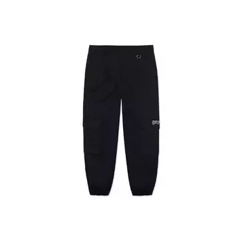 Мужские брюки Li-Ning Badfive с длинным вышитым логотипом и эластичными щиколотками, черные AKXR619-1 M