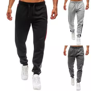 Мужские брюки Мужские брюки с большим карманом и белкой-летягой Свободные брюки Спортивные штаны L чёрный