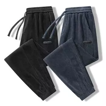 Мужские брюки осенне-зимние молодежные вельветовые брюки для спорта и отдыха в стиле ретро M