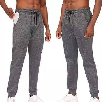 Мужские брюки, повседневные беговые тренировочные брюки, модные спортивные спортивные штаны на открытом воздухе S чёрный