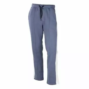 Мужские брюки прямого кроя из флиса с белыми полосками и кулиской JUST EMPORIO