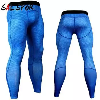 Мужские брюки с 3D принтом, быстросохнущие узкие тренировочные брюки, спортивные брюки для фитнеса, пота и бега