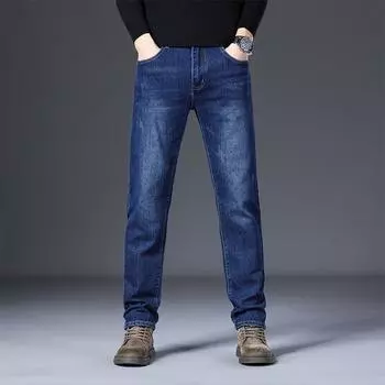 Мужские брюки Tide, повседневные легкие роскошные джинсы, мужские трендовые прямые, тонкие, эластичные, универсальные, на осень и зиму, новые 28