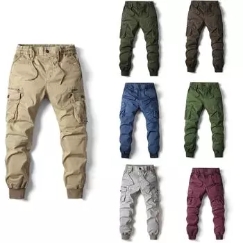 Мужские брюки Весна и осень Мужские леггинсы большого размера Свободные спортивные комбинезоны на открытом воздухе 40 чёрный