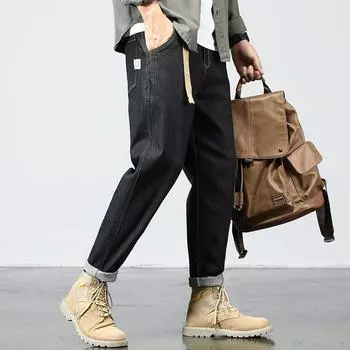 Мужские брюки весна и осень, новые свободные рабочие платья Harlan, джинсы, мужские летние повседневные леггинсы, длинные брюки 29