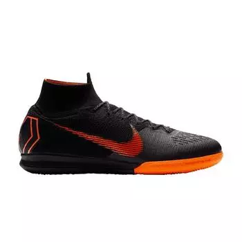 Мужские бутсы Nike Mercurial SuperflyX 6 Elite IC Black Orange AH7373-081 44.5