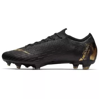 Мужские бутсы Nike Vapor 12 Elite FG Black Gold металлик-ярко-золотой AH7380-077