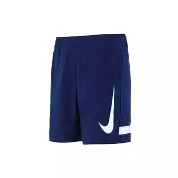 Мужские быстросохнущие дышащие шорты с принтом логотипа Nike для тренировок, синие CV1468-492 L