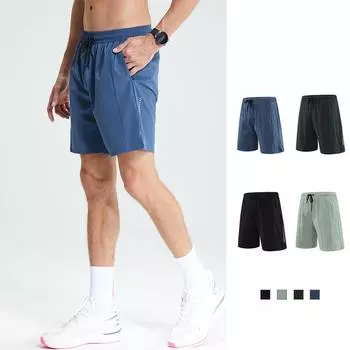 Мужские быстросохнущие спортивные шорты Ice Silk — дышащие, повседневные, легкие для бега и фитнеса летом L