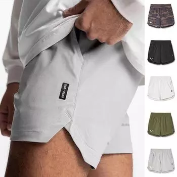 Мужские быстросохнущие спортивные шорты в американском стиле: Множество карманов, идеально подходит для ночных пробежек, приседаний и баскетбола.