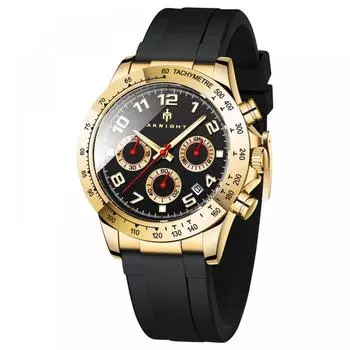 Мужские часы AKNIGHT Chronograph мужские водонепроницаемые аналоговые кварцевые часы с люминесцентным циферблатом с датой и силиконовым циферблатом спортивные повседневные модные деловые мужские часы