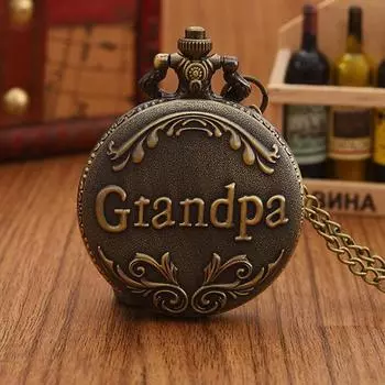 Мужские часы, антикварные карманные часы, дедушка, винтажное кварцевое бронзовое ожерелье в стиле панк, кулон, часы из сплава, художественная коллекция, подарки