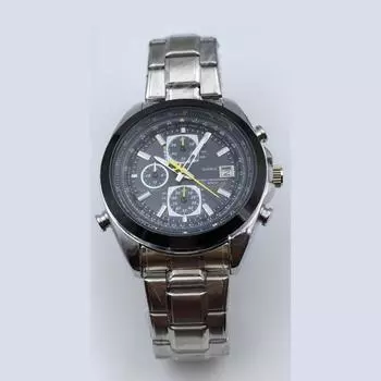 Мужские часы Blue Angel с шестью штифтами, модные кварцевые часы с поясом для мужчин H чёрный