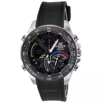 Мужские часы Casio Edifice Racing Multicolor Series Mobile Link, аналоговые цифровые солнечные часы ECB-900MP-1A 100M