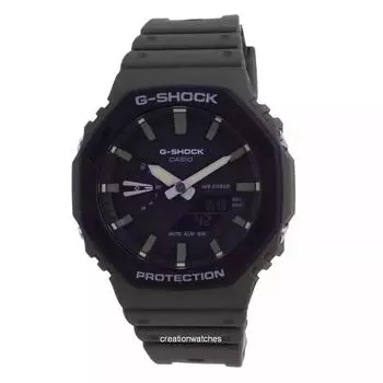 Мужские часы Casio G-Shock Analog Digital Carbon Core Guard GA-2110SU-3A GA2110SU-3 200M чёрный