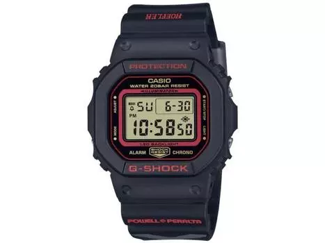 Мужские часы CASIO G-SHOCK DW-5600KH-1JR KELVIN HOEFLER x POWELL PERALTA, черные, НОВЫЕ