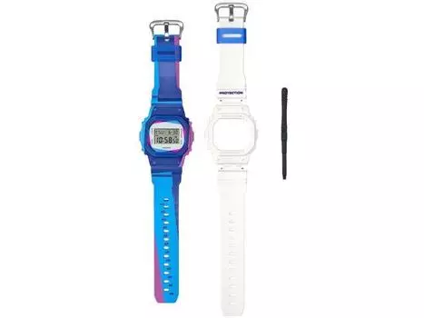 Мужские часы CASIO G-SHOCK DWE-5600PR-2JR Over Print Limited с запасными частями