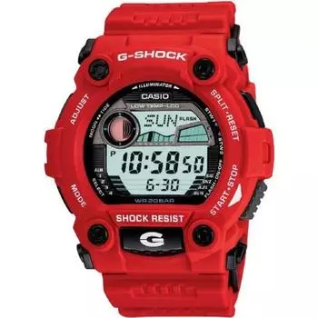 Мужские часы CASIO G-SHOCK G-7900A-4 с красным цифровым полимерным ремешком, НОВИНКА из Японии