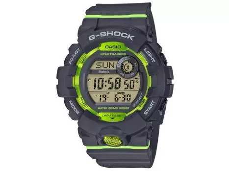 Мужские часы CASIO G-SHOCK G-SQUAD GBD-800-8JF, Bluetooth-шагомер, серые, НОВЫЕ