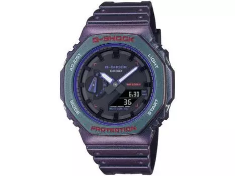 Мужские часы CASIO G-SHOCK GA-2100AH-6AJF Aim High Limited, фиолетовый полимерный ремешок, НОВЫЕ
