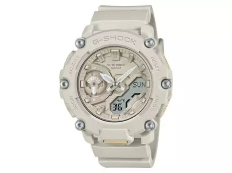 Мужские часы CASIO G-SHOCK GA-2200NC-7AJF натурального цвета, белый полимерный ремешок, НОВЫЕ