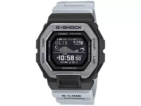 Мужские часы CASIO G-Shock GBX-100TT-8JF G-LIDE, Bluetooth, серые, цифровые, день/дата, НОВИНКА