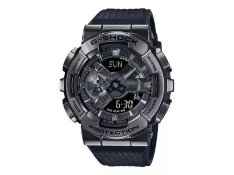 Мужские часы CASIO G-SHOCK GM-110BB-1AJF, черный металлический ремешок из смолы, НОВЫЙ