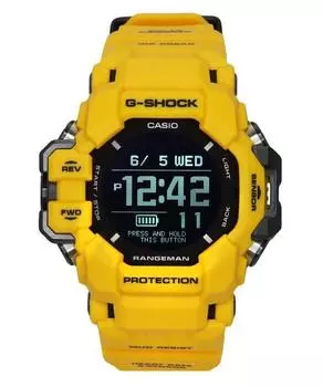Мужские часы Casio G-Shock Master Of G-Land Rangeman с цифровым смартфоном и солнечной батареей GPR-H1000-9 200M чёрный