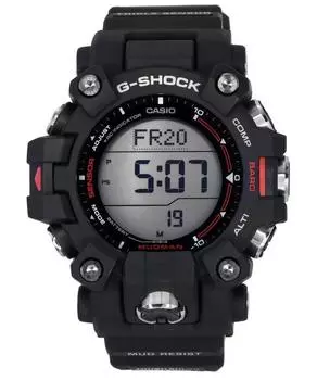 Мужские часы Casio G-Shock Mudman Master Of G-Land с цифровым полимерным ремешком Solar GW-9500-1 200M чёрный