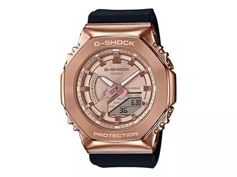 Мужские часы CASIO G-SHOCK Quartz OCTAGON с металлическим покрытием, черные GM-S2100PG-1A4JF