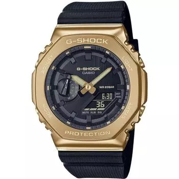 Мужские часы CASIO G-SHOCK с металлическим покрытием GM-2100G-1A9JF Черное золото ОФИЦИАЛЬНЫЕ В ЯПОНИИ