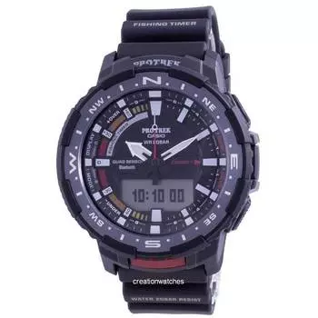 Мужские часы Casio Protrek Angler Line Bluetooth Link PRT-B70-1 PRTB70-1 200M чёрный
