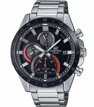 Мужские часы CASIO с аналоговым дисплеем, кварцевым ремешком из нержавеющей стали EFR-571DB-1A1VUEF