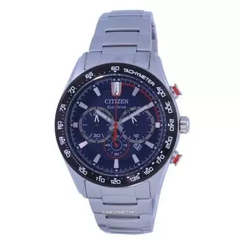 Мужские часы Citizen Aviator Chronograph с синим циферблатом Eco-Drive CA4486-82L 100M