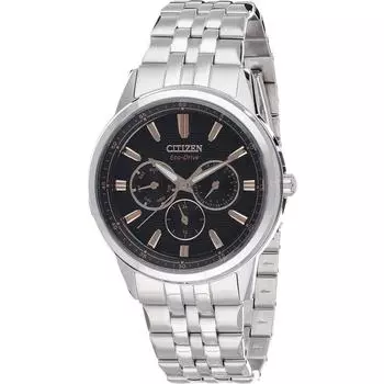 Мужские часы Citizen Eco Drive Hybrid с черным циферблатом BU2071 87E [Параллельно импортированный продукт]
